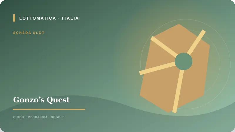 Gonzo’s Quest: illustrazione astratta a tema esplorazione e tesori
