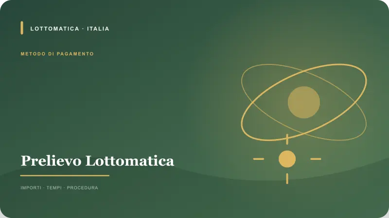 Prelievo Lottomatica: opzioni e dati principali
