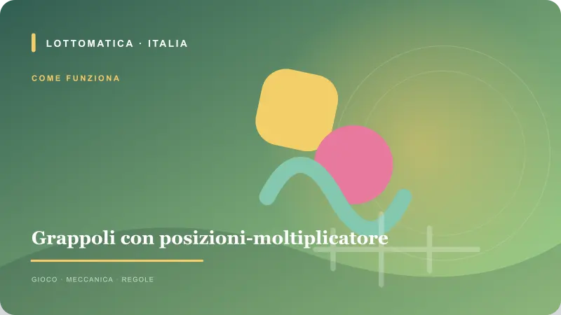 Dettaglio grafico per la meccanica grappoli con posizioni-moltiplicatore di Sugar Rush