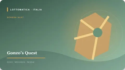 Gonzo’s Quest: illustrazione astratta a tema esplorazione e tesori